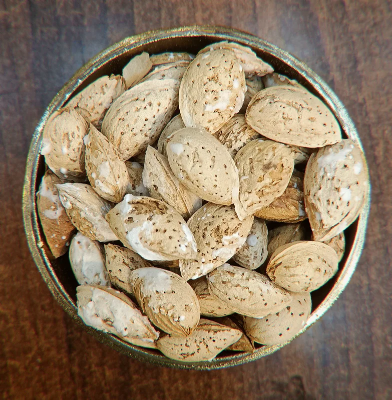بادام درختی نمکی ایرانی با پوست